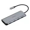 Targus Dual Video Mobile Dock ar 140W EPR caurlaidi, vadu, USB 3.2 Gen 2 (3.1 Gen 2) Type-C, 140 W, 1000 Mbit/s, pelēks, 10 Gbit/s