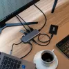 Targus Dual Video Mobile Dock ar 140W EPR caurlaidi, vadu, USB 3.2 Gen 2 (3.1 Gen 2) Type-C, 140 W, 1000 Mbit/s, pelēks, 10 Gbit/s