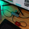 Targus Dual Video Mobile Dock ar 140W EPR caurlaidi, vadu, USB 3.2 Gen 2 (3.1 Gen 2) Type-C, 140 W, 1000 Mbit/s, pelēks, 10 Gbit/s