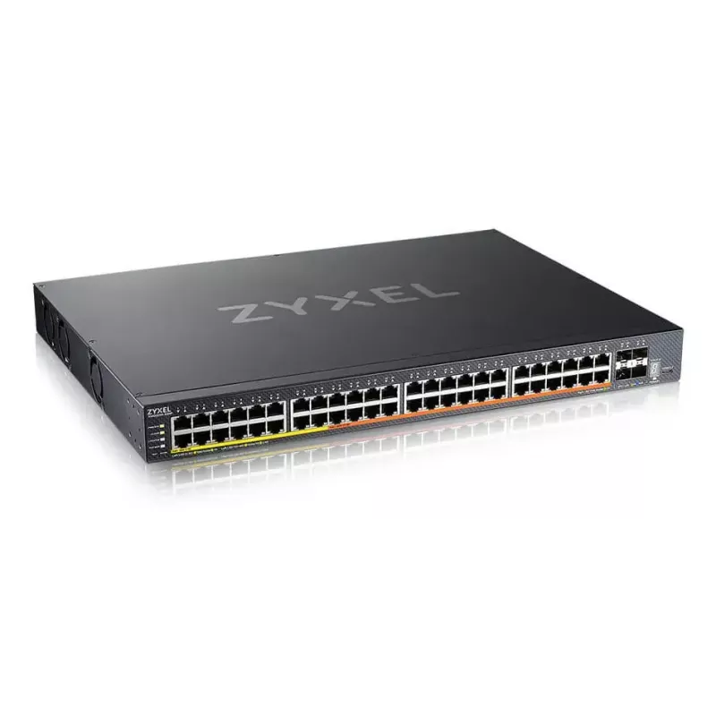 Zyxel XMG2230-52HP Pārvaldīts L2/L3 2.5G Ethernet (100/1000/2500) Power over Ethernet (PoE) 1U Melns