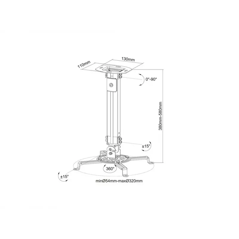 Griestu stiprinājums Multibrackets M Universal Projector Mount I
