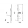 Plakanā paneļa stiprinājuma svira Multibrackets M Pro Series Fixed Arms 400mm