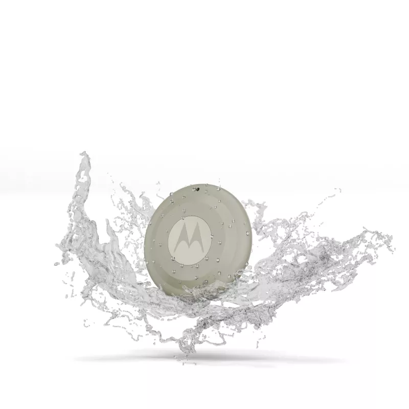 Finder Motorola moto tag 2 — universāls Bluetooth izsekotājs, zaļš, CR2032 baterija, 14400 h darbības ilgums, 7.4 g, Ø 3.19 cm