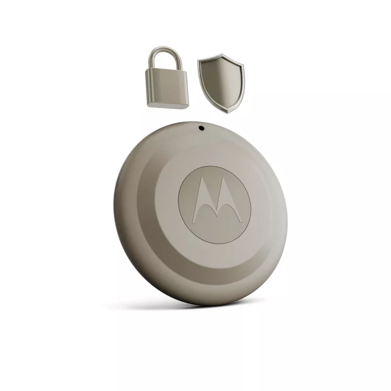 Finder Motorola moto tag 2 — universāls Bluetooth izsekotājs, zaļš, CR2032 baterija, 14400 h darbības ilgums, 7.4 g, Ø 3.19 cm