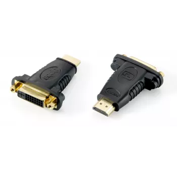Equip HDMI uz DVI-D Dual Link adapteris, DVI (24+1), HDMI A, melns