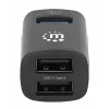 Manhattan USB-C 3 portu centrmezgls, ĪPAŠI KOMPAKTS, 3x USB-A porti (1x 5 Gbps USB 3.2 Gen1 t.i. USB 3.0, 3 x 480 Mbps USB 2.0), USB barošana (nav nepieciešams ārējs barošanas avots)