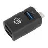 Manhattan USB-C 3 portu centrmezgls, ĪPAŠI KOMPAKTS, 3x USB-A porti (1x 5 Gbps USB 3.2 Gen1 t.i. USB 3.0, 3 x 480 Mbps USB 2.0), USB barošana (nav nepieciešams ārējs barošanas avots)