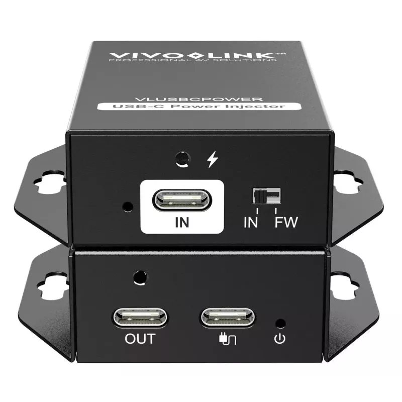 Vadības procesors VivoLink VLUSBCPOWER — barošanas un vadības saskarne USB-C sistēmām