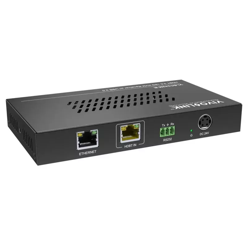 Vivolink video skalers VLSC242M, metāla korpuss, HDCP 1.4/2.2, maiņstrāva 110–230 V, 250×200×44 mm