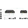 Vivolink video skalers VLSC242M, metāla korpuss, HDCP 1.4/2.2, maiņstrāva 110–230 V, 250×200×44 mm