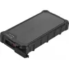 Sandberg Solar Powerbank CampLED 10000, 10000 mAh, Programmējams barošanas avots (PPS), 3.7 V, 15 W, melns