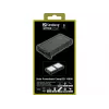 Sandberg Solar Powerbank CampLED 10000, 10000 mAh, Programmējams barošanas avots (PPS), 3.7 V, 15 W, melns