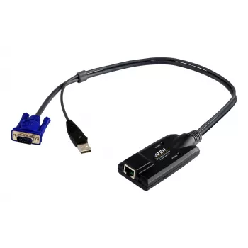 ATEN USB — VGA–Cat5e/6 KVM adaptera kabelis (CPU modulis)