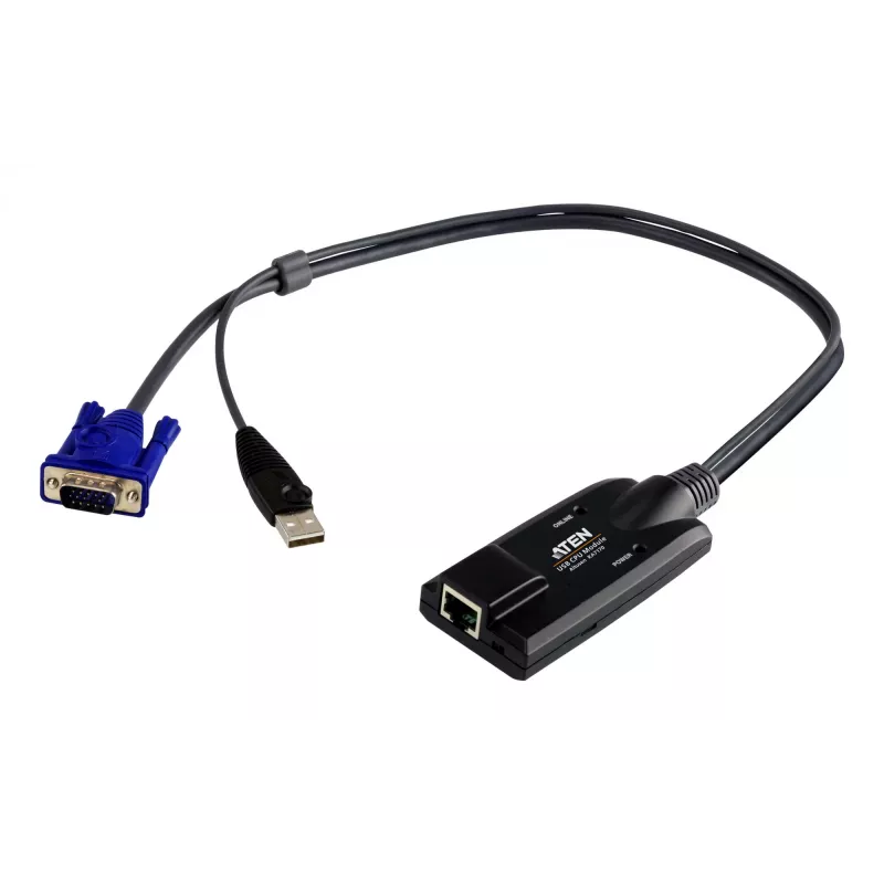 ATEN USB — VGA–Cat5e/6 KVM adaptera kabelis (CPU modulis)