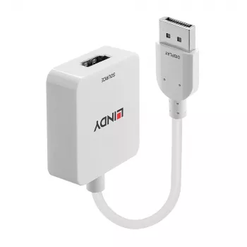 Lindy HDMI 18G uz DisplayPort 1.2 pārveidotājs, 0,095 m, HDMI Type A (Standard), DisplayPort, Female, Male, taisns