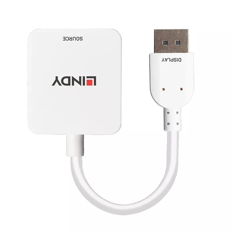 Lindy HDMI 18G uz DisplayPort 1.2 pārveidotājs, 0,095 m, HDMI Type A (Standard), DisplayPort, Female, Male, taisns