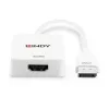 Lindy HDMI 18G uz DisplayPort 1.2 pārveidotājs, 0,095 m, HDMI Type A (Standard), DisplayPort, Female, Male, taisns