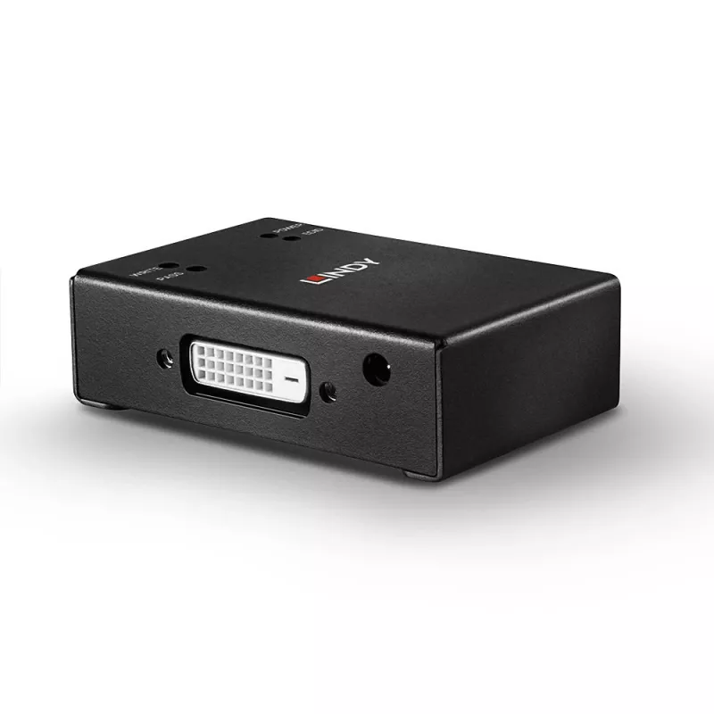 Lindy HDMI / VGA / DVI EDID ierakstītājs, 3840 x 2160 pikseļi, 1920 x 1080, 2560 x 1600, 3840 x 2160, 18 Gbit/s, Melns, Metāls, HDMI