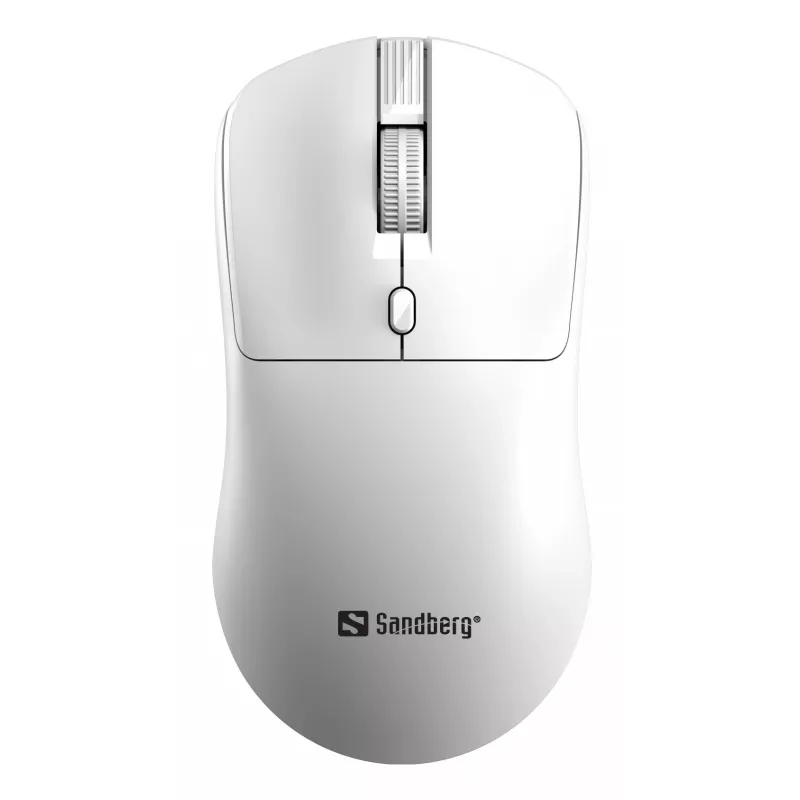 Sandberg Wireless pele Saver balta, piemērota abām rokām, RF bezvadu, 1600 DPI, balta