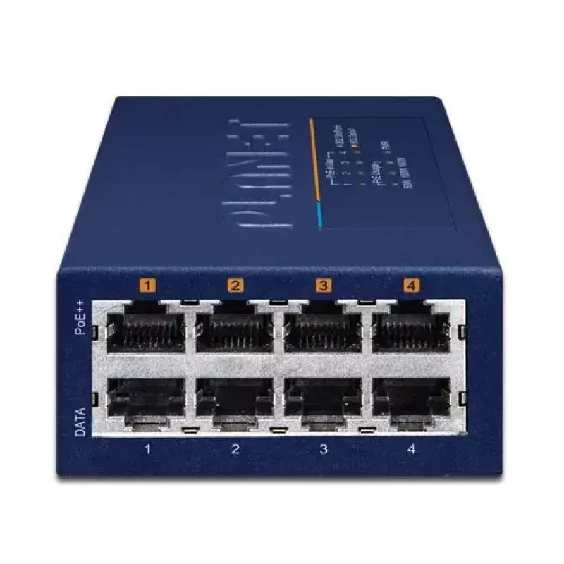 PLANET UPOE-400 4 portu Multi-Gigabit 802.3bt PoE inžektora centrmezgls
