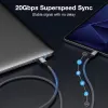 USB-C uz USB-C kabelis EQUIP 2,0 m — USB 3.2 Gen 2x2, 20 Gbps, PD 240W, 4K/60Hz, melns