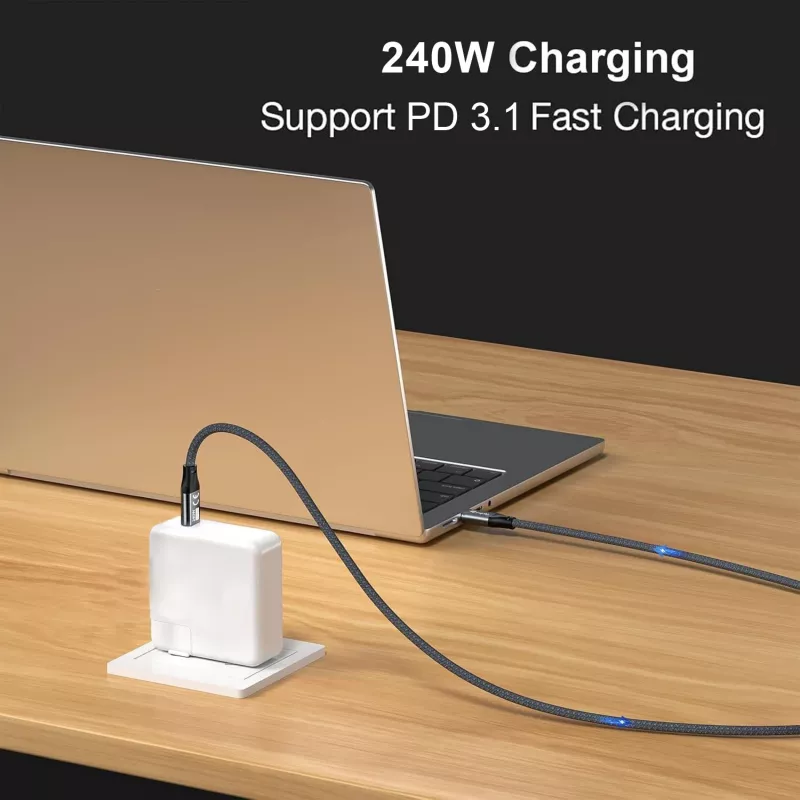 USB-C uz USB-C kabelis EQUIP 3,0 m — USB 3.2 Gen 2x2, 20 Gbps, PD 240W, 4K@60Hz, melns