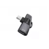 Adapter USB-C OTG 2-in-1 EQUIP 133479 — 100W PD, 10Gbps, 1x USB-C uz 2x USB-C, pelēks