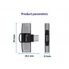 Adapter USB-C OTG 2-in-1 EQUIP 133479 — 100W PD, 10Gbps, 1x USB-C uz 2x USB-C, pelēks