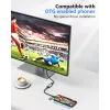 USB–HDMI adapteris EQUIP 133498 (USB-C un USB-A vīrišķais uz HDMI, 1080p, alumīnija korpuss, pelēks)
