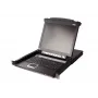 ATEN 8-Port 19 inch LCD KVM Switch (USB - PS/2 VGA) ar USB perifērijas portu