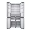 Brīvi stāvošs Side-by-Side ledusskapis Xiaomi Mijia Cross Door 502L — Kopējā ietilpība 502 L (ledusskapis 326 L / saldētava 176 L), No Frost, energoefektivitātes klase E, augstums 191,2 cm, 37 dB, matēts sudrabs
