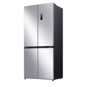 Brīvi stāvošs Side-by-Side ledusskapis Xiaomi Mijia Cross Door 502L — Kopējā ietilpība 502 L (ledusskapis 326 L / saldētava 176 L), No Frost, energoefektivitātes klase E, augstums 191,2 cm, 37 dB, matēts sudrabs