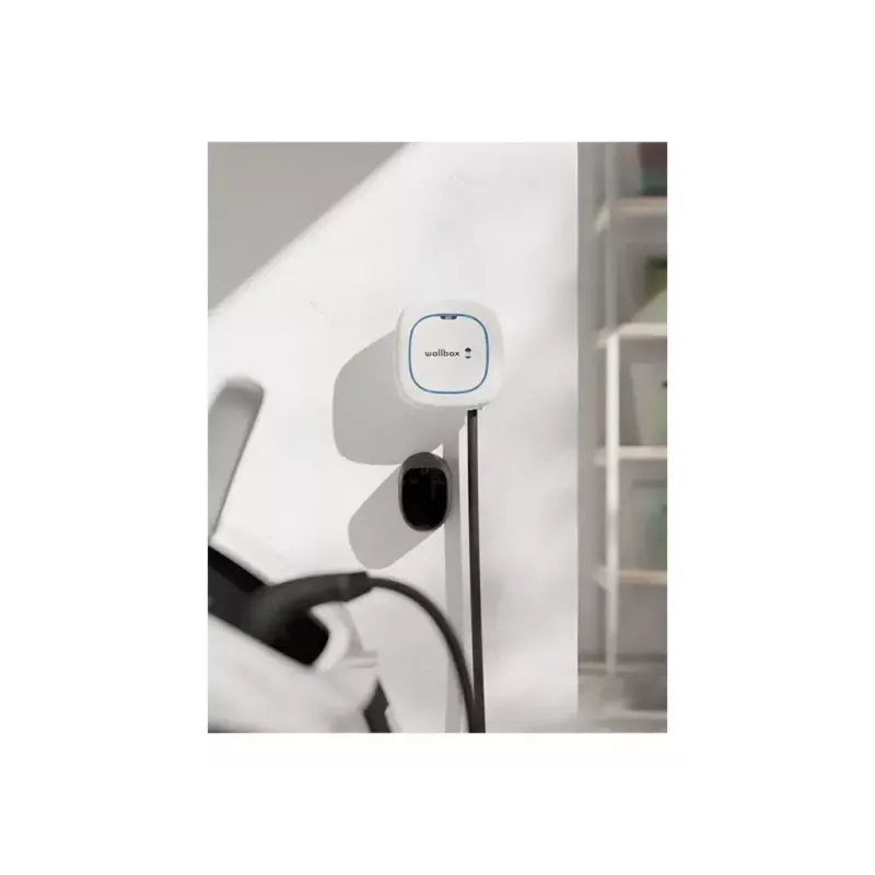 Wallbox Pulsar Max sienas lādētājs 22 kW, Wi‑Fi & Bluetooth, 5 m kabelis, IP54, IK10, balts