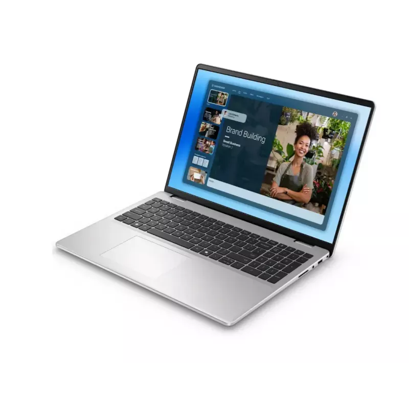 Dell 16 DC16251 platīna sudraba portatīvais dators, 16 collu 2K (1920×1200), Intel Core i7, 32 GB DDR5, 1 TB SSD, Intel Graphics, Windows 11 Pro