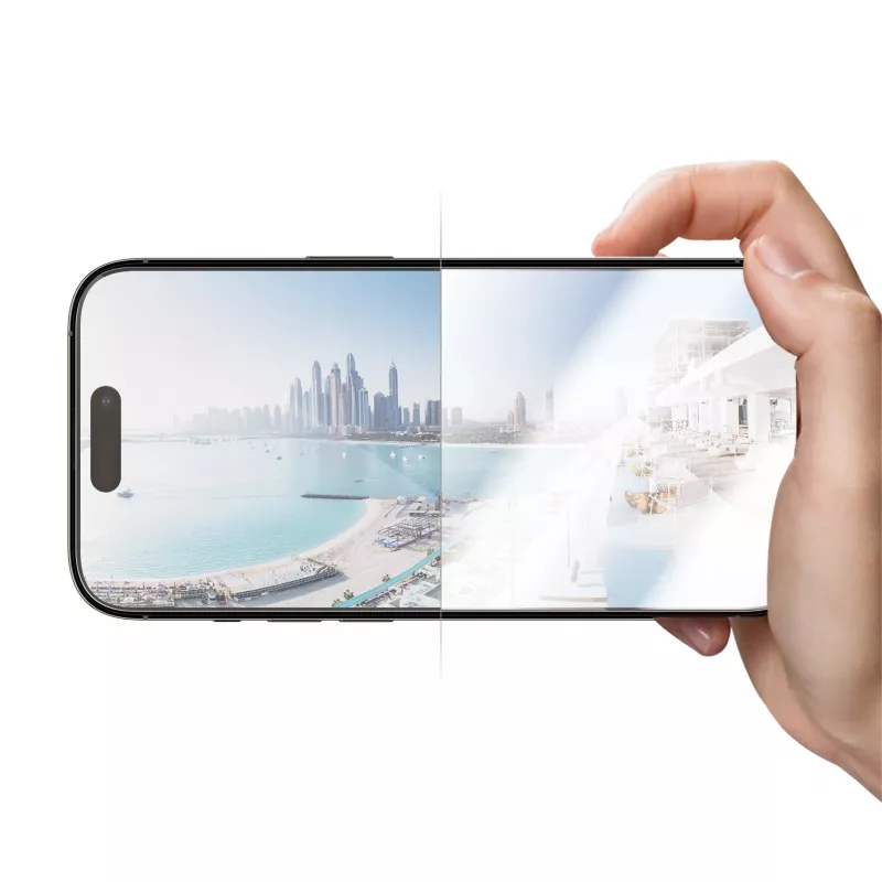 PanzerGlass® Pretatspīduma ekrāna aizsargs iPhone 14 Pro | Īpaši plata pielāgošanās ar EasyAligner