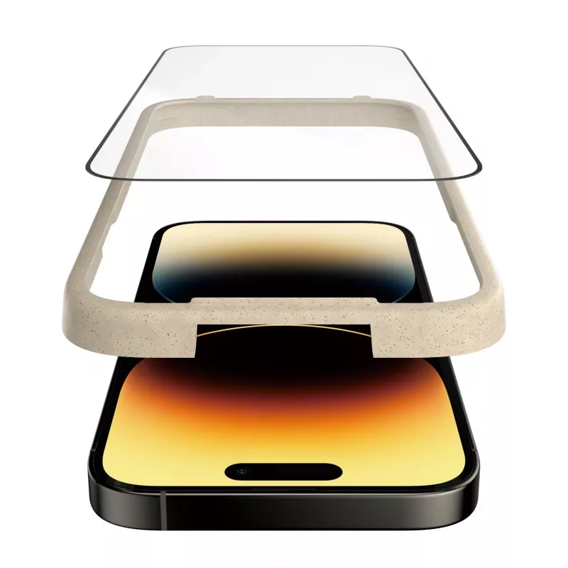 PanzerGlass® Pretatspīduma ekrāna aizsargs iPhone 14 Pro | Īpaši plata pielāgošanās ar EasyAligner