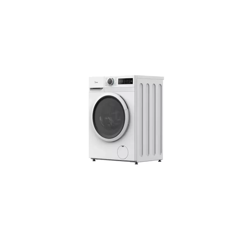 Priekšējās ielādes veļas mazgājamā mašīna Midea MF110W80BA10/W-HR — 8 kg, 1400 apgr./min, A energoefektivitātes klase, LED displejs, tvaika funkcija, 60 × 48 cm