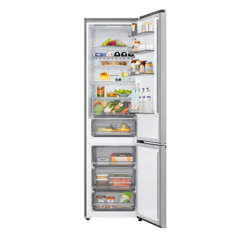 Brīvstāvošais ledusskapis LG GBBS322CPY 375 L, sudraba krāsa, ledusskapis 262 L / saldētava 113 L, No Frost, LED displejs