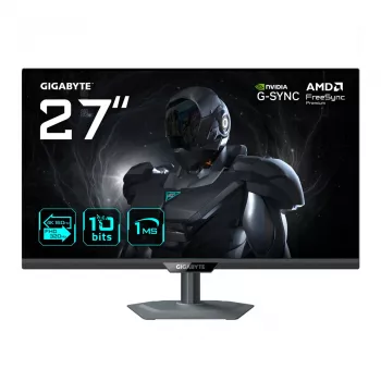 27 collu GIGABYTE G27UP 4K UHD spēļu monitors — 3840x2160, dubultais režīms 4K160Hz/FHD320Hz, 1 ms, 400 cd/m², HDR10, HDMI 2.1, DisplayPort 1.4