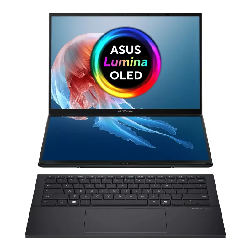 Portatīvais dators ASUS Zenbook Duo UX8406CA-QL287W 14 collu OLED skārienekrāns FHD 1920x1200 Intel Core Ultra 7 255H 16GB LPDDR5X 1TB SSD Intel Arc Windows 11 Home