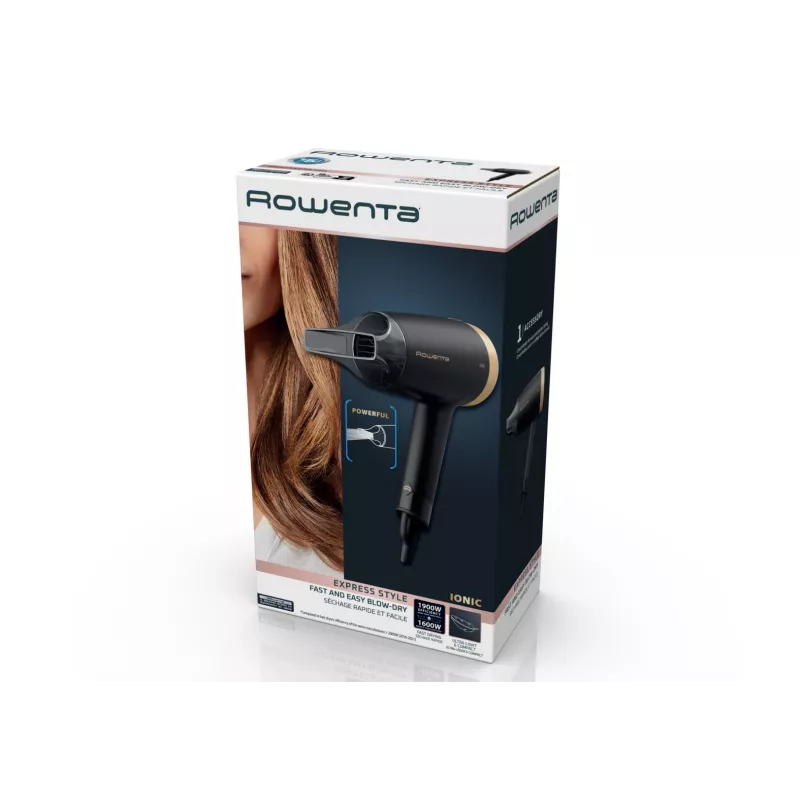 Rowenta Express Style CV1810 matu žāvētājs 1600 W melns, sudraba krāsā