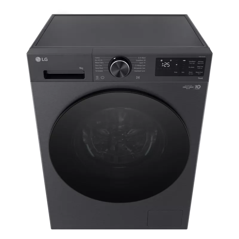 LG F2X50S9TBB veļas mazgājamā mašīna ar priekšējo ielādi 9 kg 1170 RPM melna