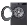 LG F4X5011TBB, A, priekšējā ielāde, mazgāšanas ietilpība 11 kg, dziļums 56,5 cm, 1400 RPM, melna veļas mašīna ar priekšējo ielādi 1351 RPM