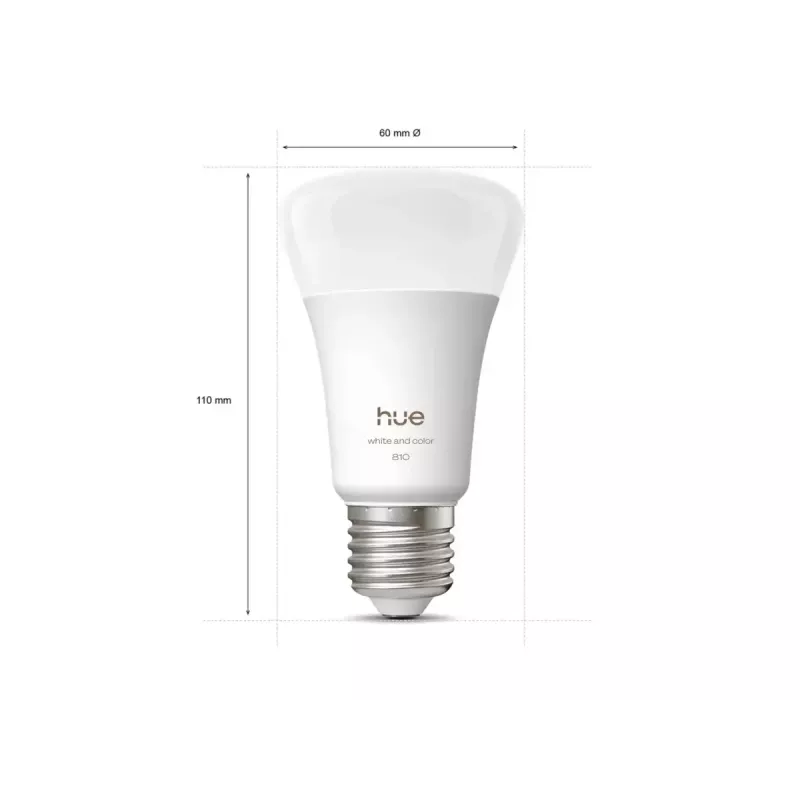 Philips Hue balta and colour ambience A60 – E27 viedā spuldze – 810