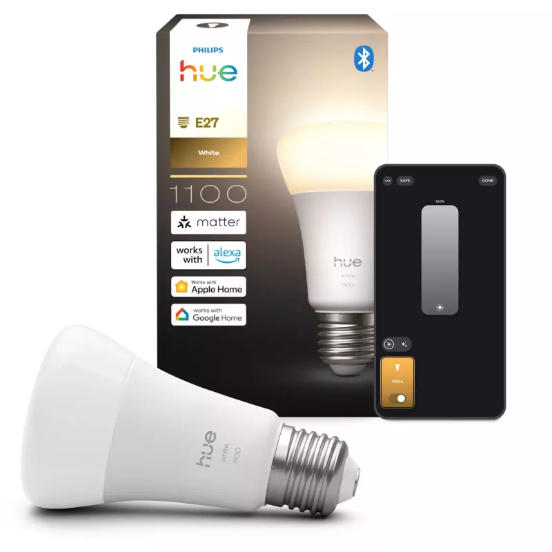 Viedā spuldze Philips Hue balta A60 E27 1100lm Bluetooth Zigbee