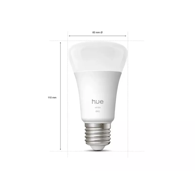 Philips Hue W 810 A60 2P EU | E27 | 7 W | Silta balta līdz vēsi balta gaisma | Bluetooth, Zigbee