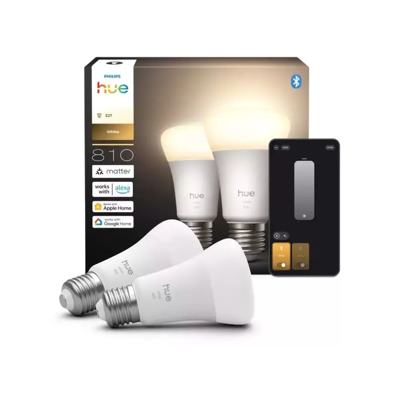 Philips Hue W 810 A60 2P EU | E27 | 7 W | Silta balta līdz vēsi balta gaisma | Bluetooth, Zigbee