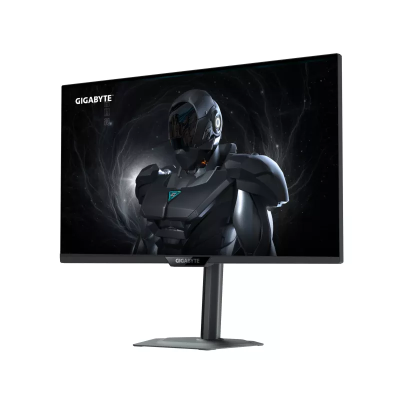 GIGABYTE G27U 27” 4K UHD spēļu monitors — divkāršais režīms (4K 160 Hz vai FHD 320 Hz), 3840 x 2160, 1 ms, 350 cd/m², FreeSync Premium, DisplayHDR400, HDMI 2.1, DisplayPort 1.4