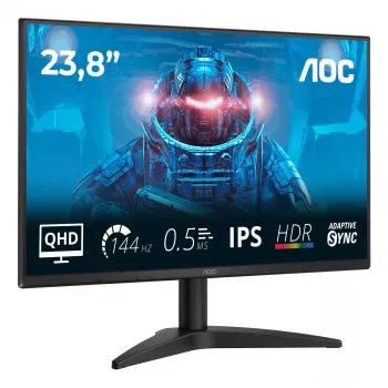 AOC B3 Q24B36X datora monitors 60,5 cm (23,8 collas) 2560 x 1440 pikseļi Quad HD LED melns