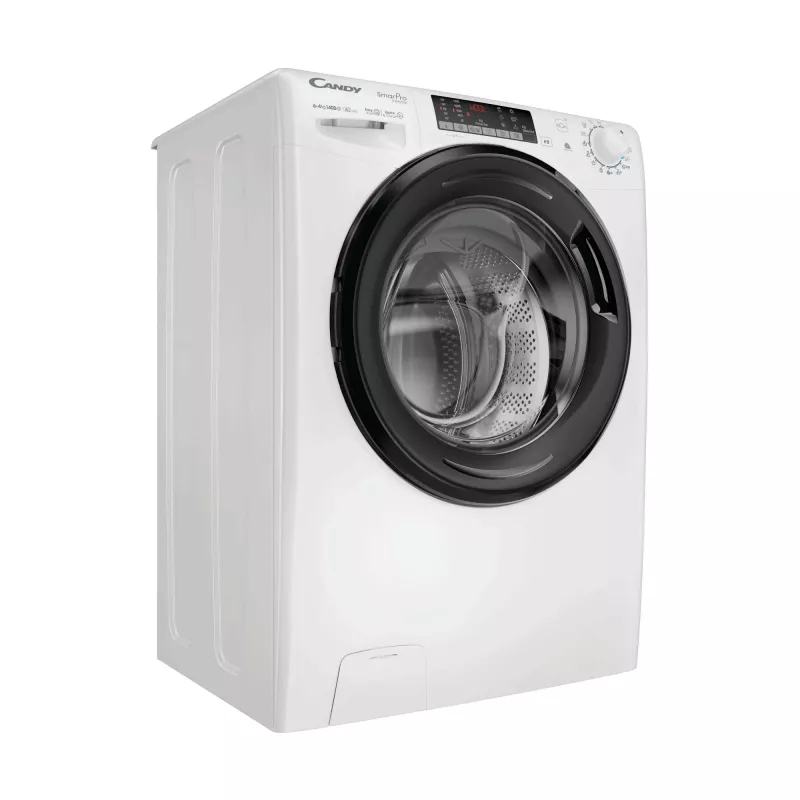 Candy Smart Pro CSOW44644TWMB6-S veļas mazgājamā un žāvējamā mašīna Brīvi stāvoša Ielādēšana no priekšas Balta